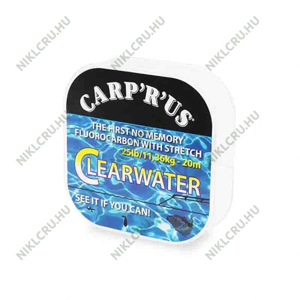 Carp'R'Us Clearwater Fluorocarbon előkezsinór 25lb, 20m