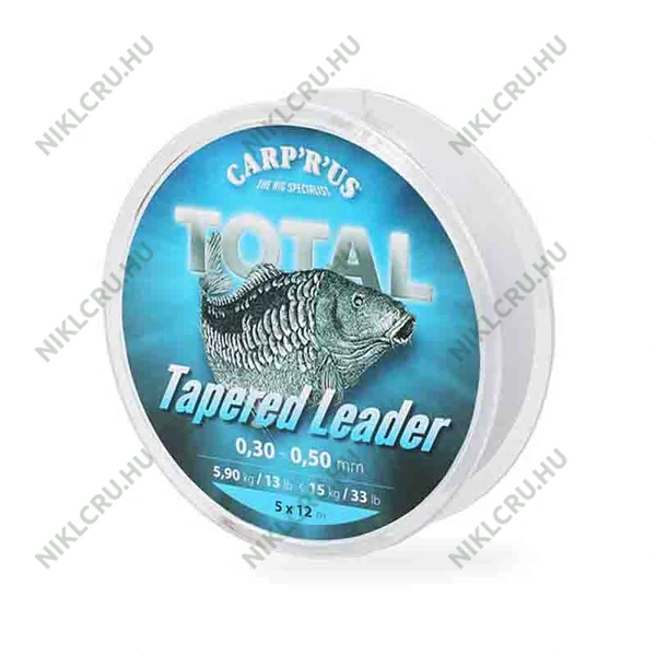 Carp'R'Us Total Tapered Leader monofil zsinór 0,25 - 0,50mm, 5x12m