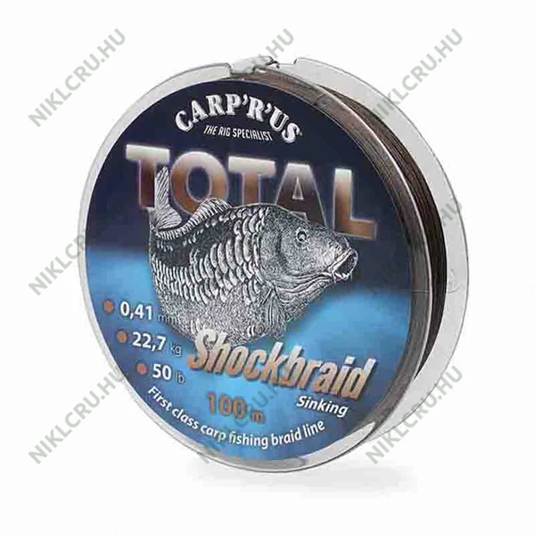 Carp'R'Us Total Shock Braid fonott előtét zsinór 0,30mm