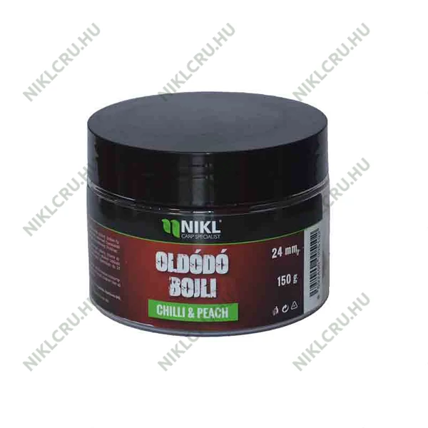 Nikl oldódó bojli Chilli Peach 24mm 150g