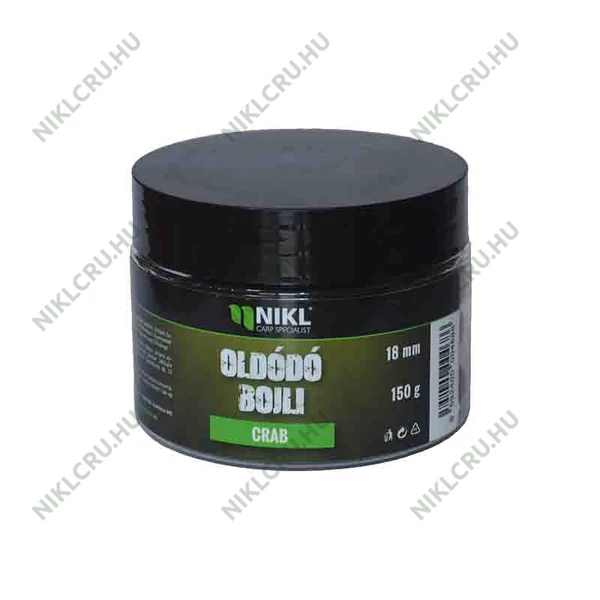 Nikl oldódó bojli Crab 18mm 150g