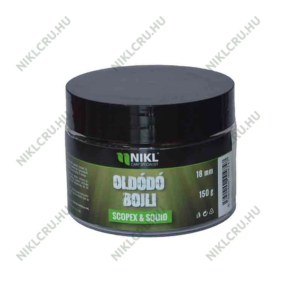 Nikl oldódó bojli Scopex Squid 18mm 150g