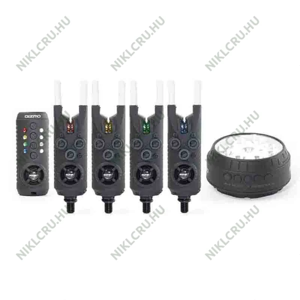Sonik Gizmo 4+1 Kapásjelző szett lámpával piros, sárga, zöld, kék
