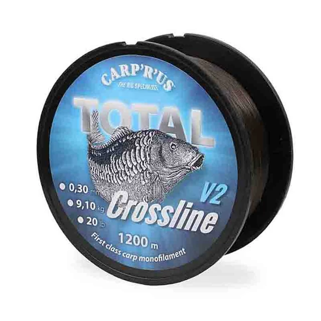 Carp'R'Us Total Crossline V2 zsinór 0,35mm, 1200m, 11,34kg, 25lb