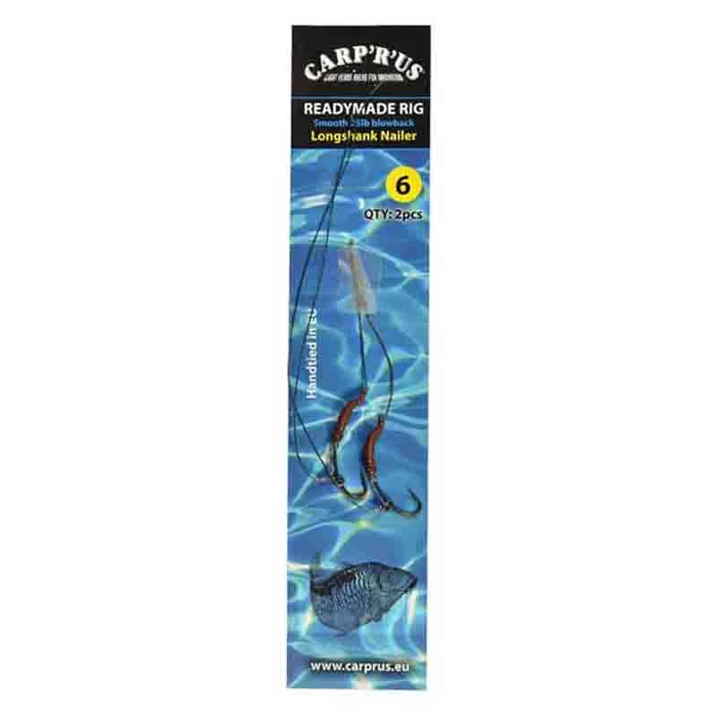 Carp'R'Us Blow Back Rig Előkötött horog Longshank Nailer ATS 8