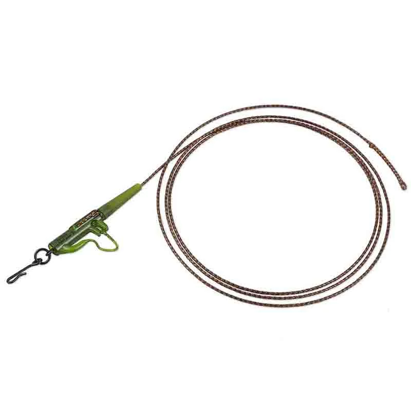 Carp'R'Us Total Leadcore Leader Snag Clip Zöld 60lb, 92cm