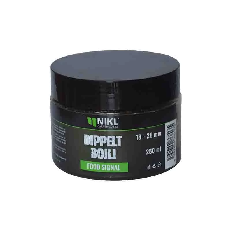 Nikl Dippelt csalizó bojli Food Signal 18+20mm 250g