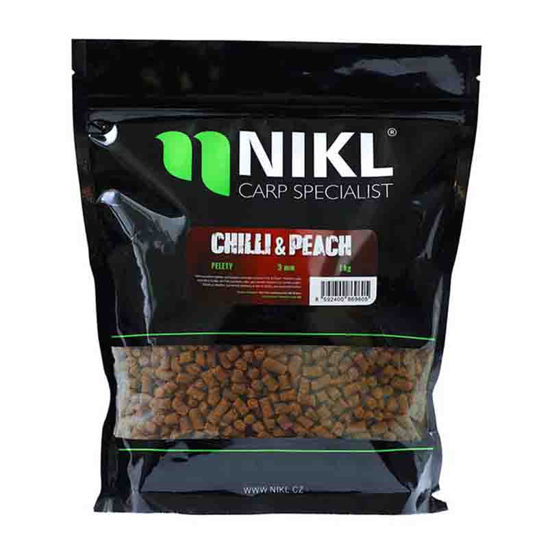 Nikl boilie mix pellet Chilli Peach 3mm 1kg