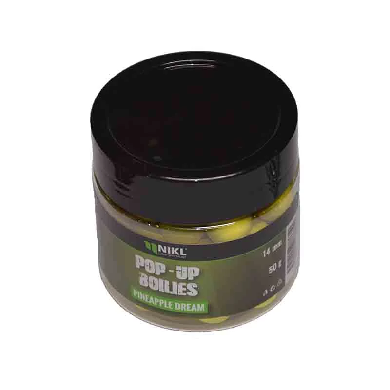 Nikl Pop Up bojli 14mm Ananász sárga 50g