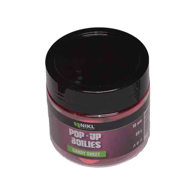 Nikl Pop Up bojli 18mm Candy Sweet rózsaszín 50g