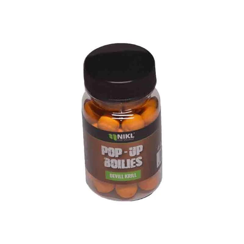 Nikl Pop Up bojli 10mm Devill Krill sárga 20g
