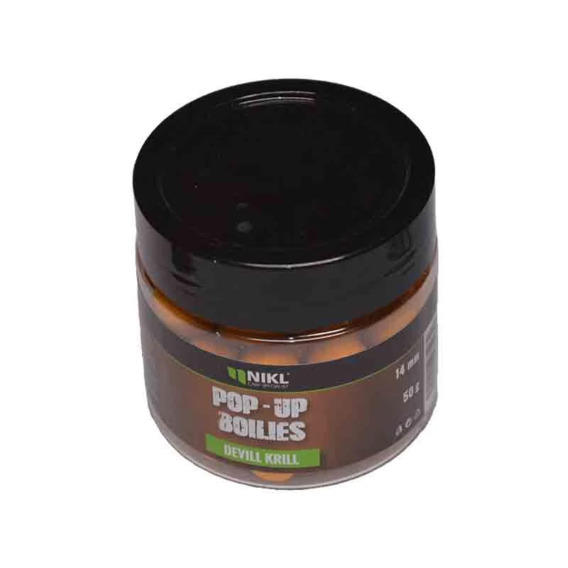 Nikl Pop Up bojli 14mm Devill Krill sárga 50g