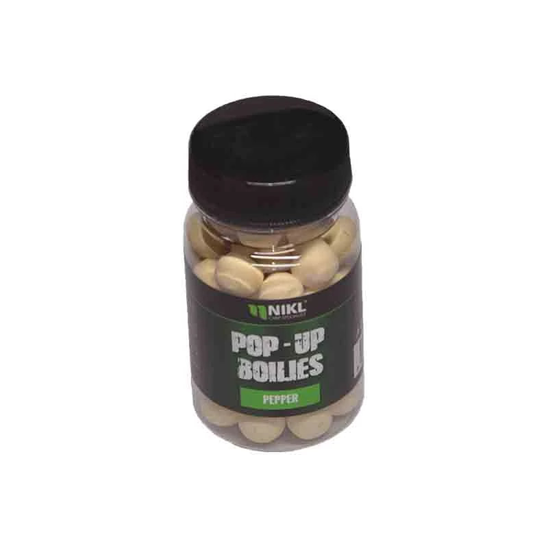 Nikl Pop Up bojli 10mm Pepper fehér 20g