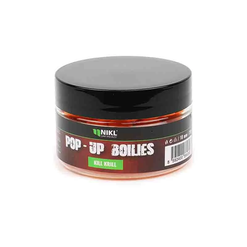 Nikl Pop Up bojli 10mm Kill Krill narancs 20g